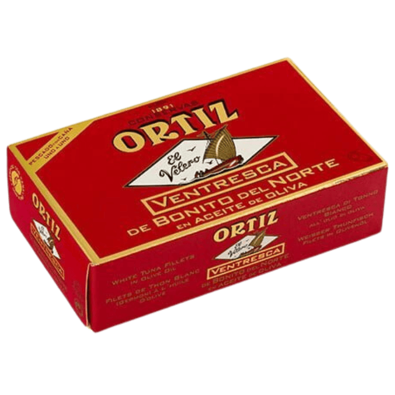 Ventresca de bonito del norte en aceite de oliva de Conservas Ortiz, 110 g