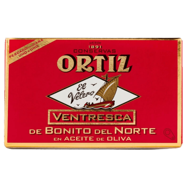 Ventresca de bonito del norte en aceite de oliva de Conservas Ortiz, 110 g