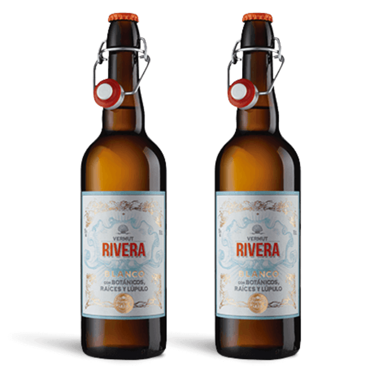 Vermut Rivera blanco, pack 2 botellas de 75 cl