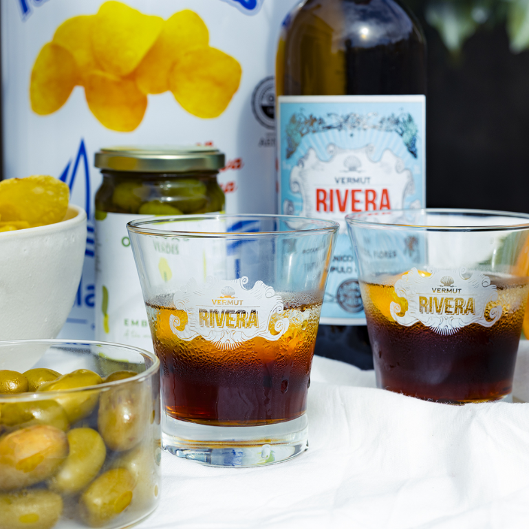 Pack 6 vasos vermut Rivera