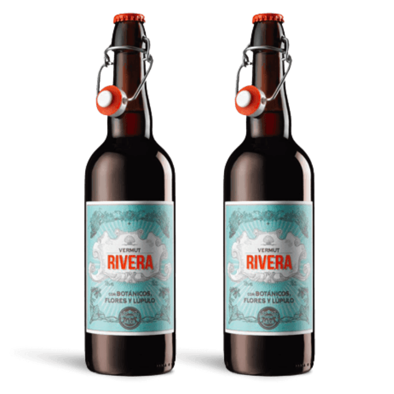 Vermut Rivera rojo y blanco, pack 2 botellas de 75 cl