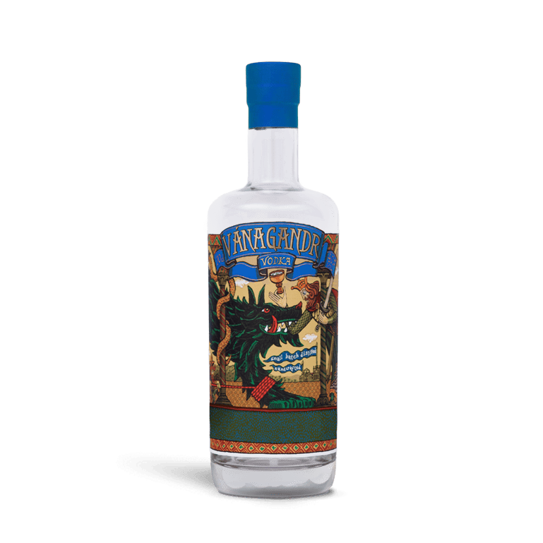 Vodka de Vánagandr Destilerías, botella de 70 cl