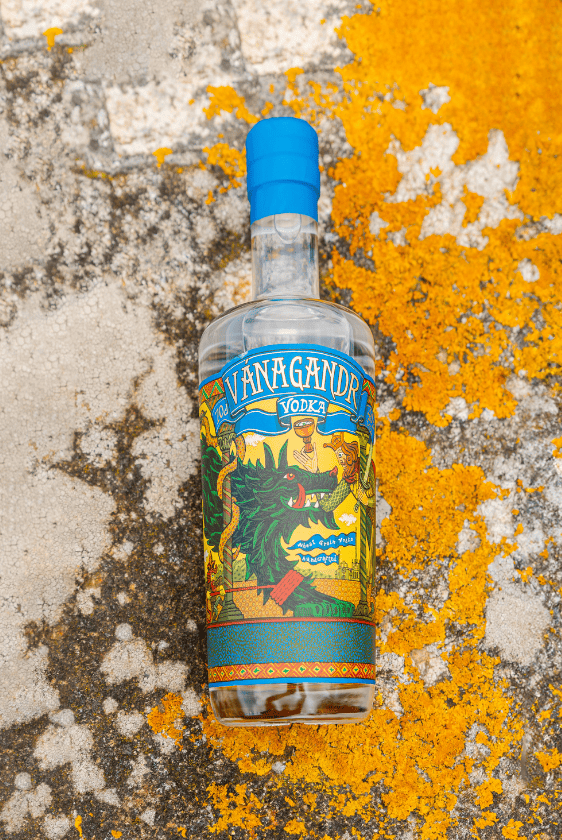 Vodka de Vánagandr Destilerías, botella de 70 cl