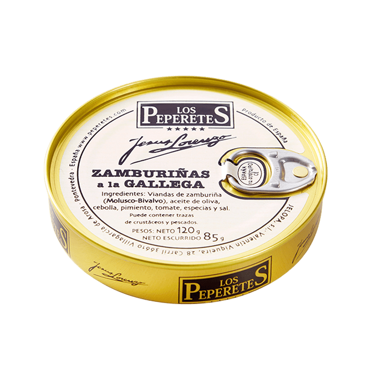 Zamburiñas a la gallega de Los Peperetes, lata de 120 g