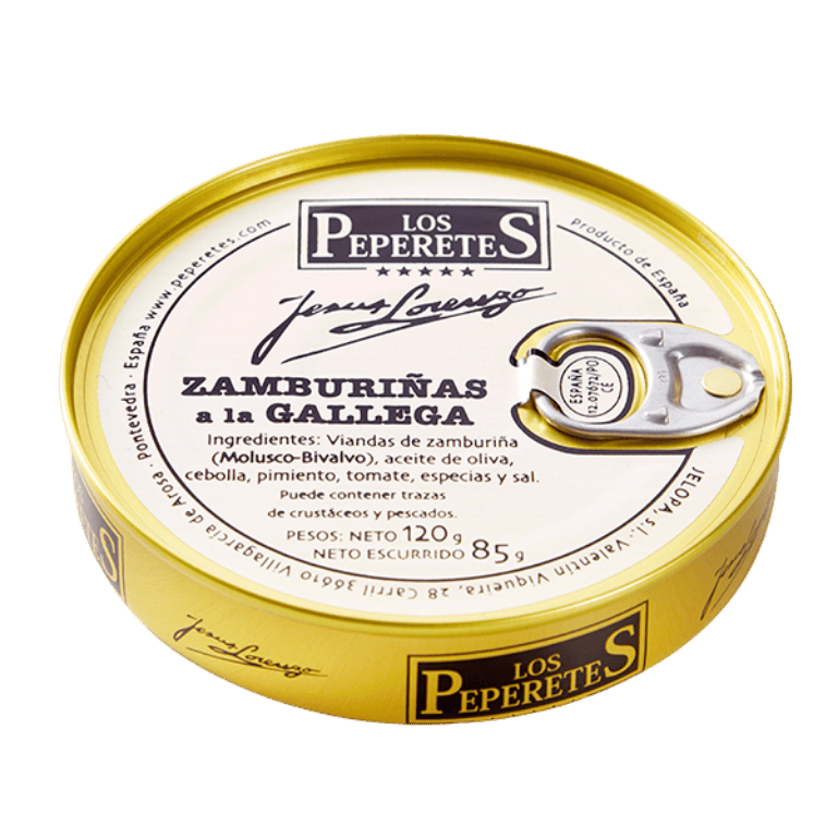 Zamburiñas a la gallega de Los Peperetes, lata de 120 g