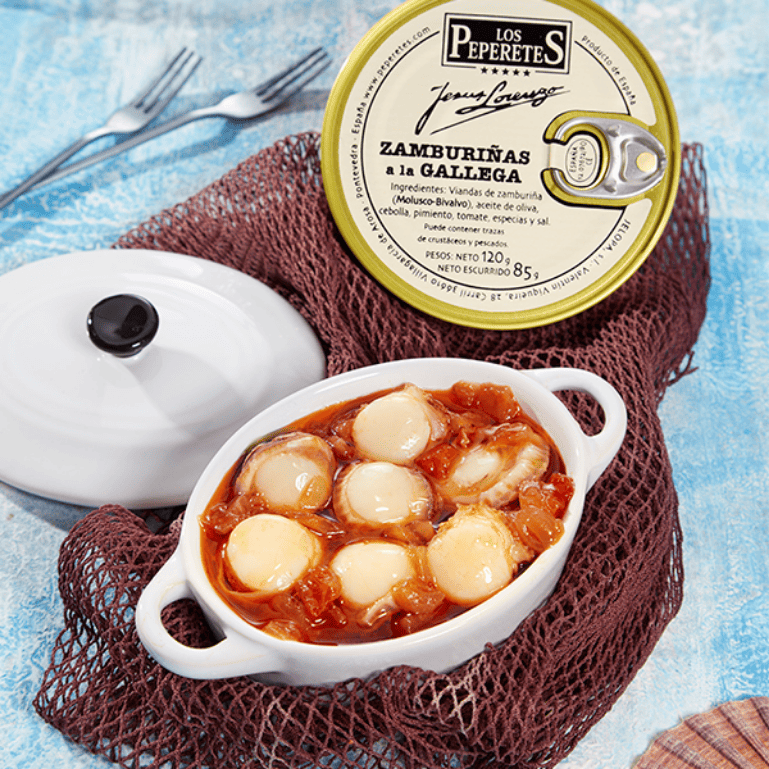 Zamburiñas a la gallega de Los Peperetes, lata de 120 g