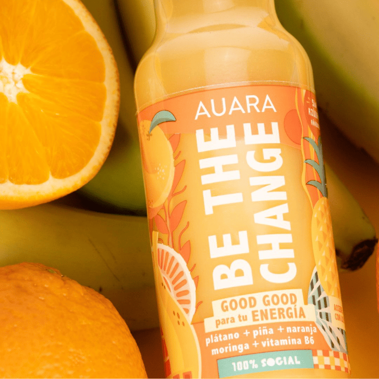 Zumo Good Good Energía de Auara, 12 botellas de 33 cl