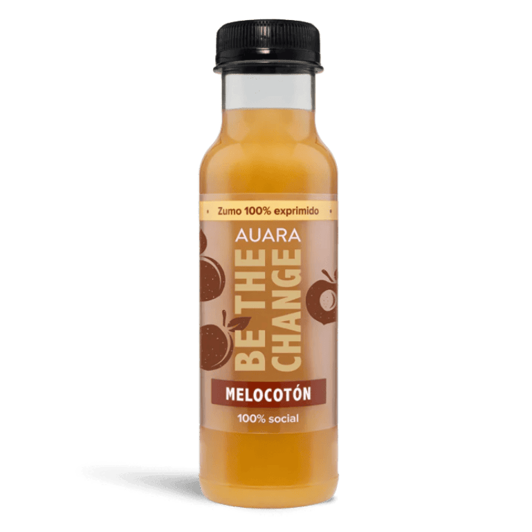 Zumo de melocotón de Auara, 12 botellas de 33 cl