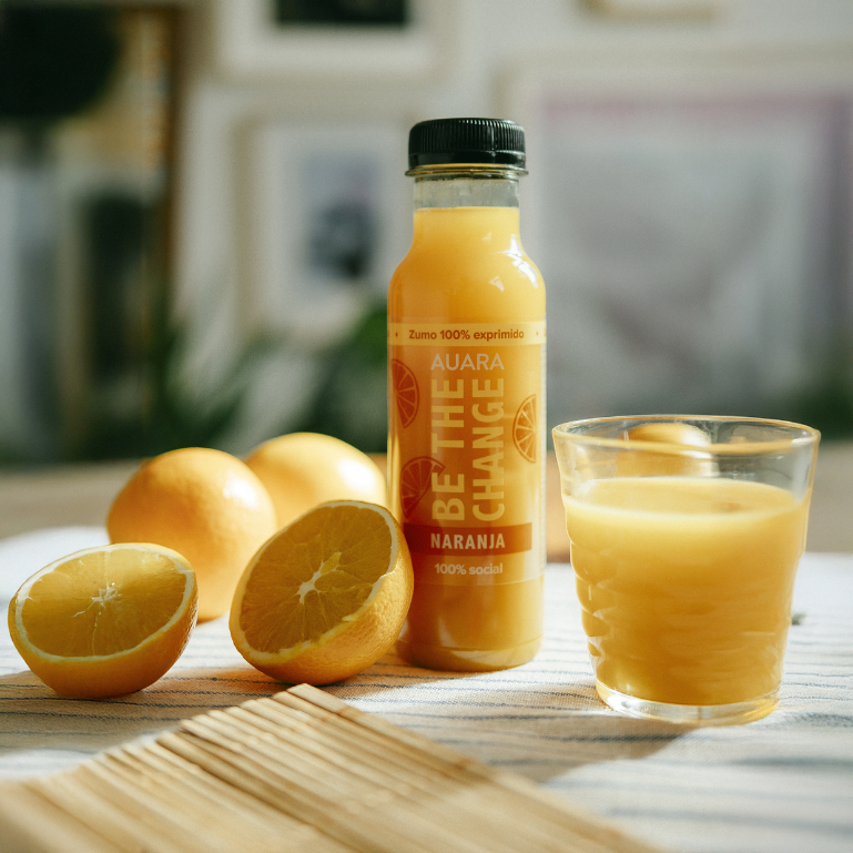 Zumo de naranja de Auara, 12 botellas de 33 cl