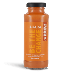 Zumo de naranja y zanahoria de Auara, 24 botellas de 20 cl