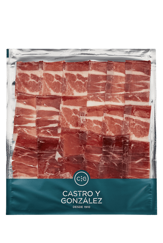 ¿Cómo elaboran la paleta de bellota ibérica 75% raza ibérica loncheada a mano de Castro y González?