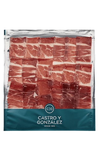 ¿Cómo elaboran la paleta de bellota ibérica 75% raza ibérica loncheada a mano de Castro y González?