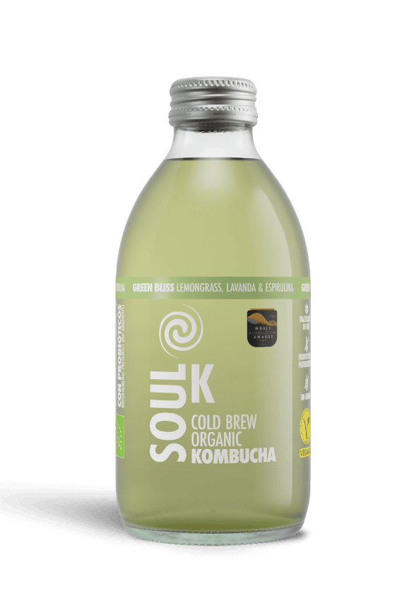 Soul K Green Bliss - Lemongrass, lavanda y espirulina Bio, 6 botellas de 25 cl