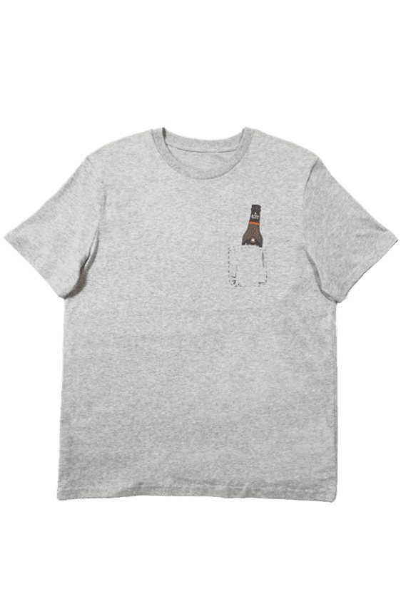 Camiseta Estrella Galicia Edición Bolsillo gris claro