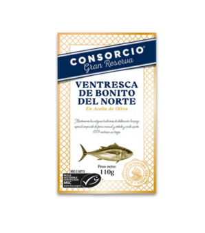 Ventresca de Bonito del Norte en aceite de oliva de Consorcio Gran Reserva, lata de 110 g