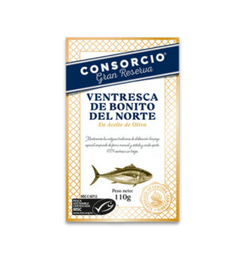 Ventresca de Bonito del Norte en aceite de oliva de Consorcio Gran Reserva, lata de 110 g