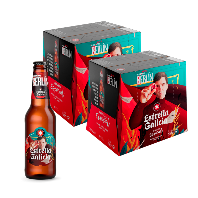 Estrella Galicia Especial Edición Berlín, 24 botellas de 25 cl