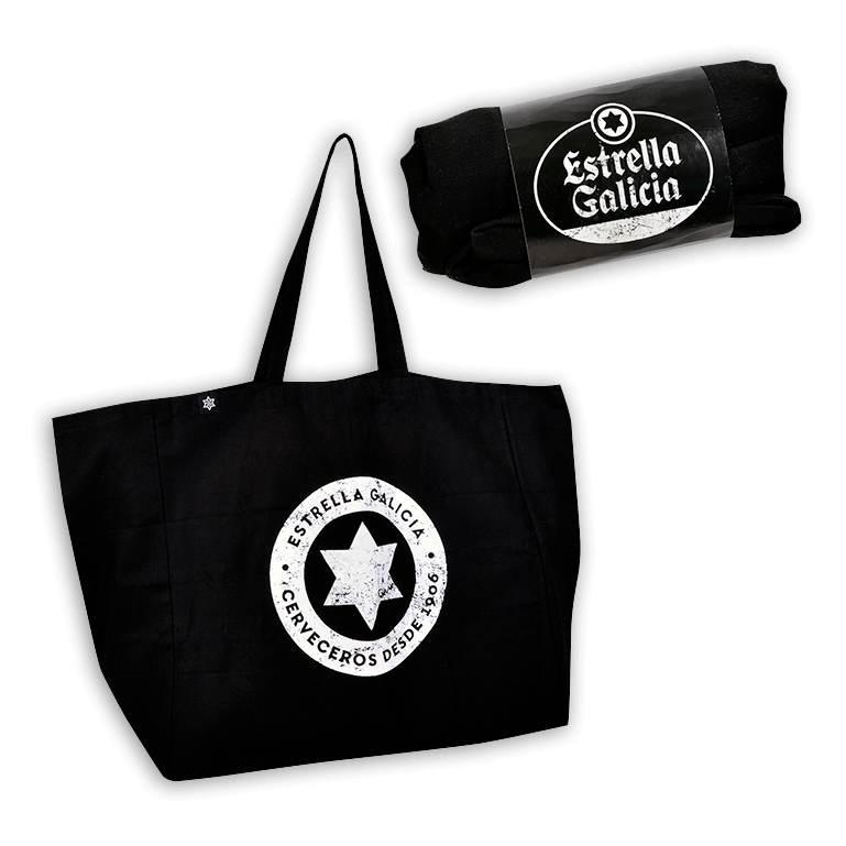 Tote bag negro de Estrella Galicia
