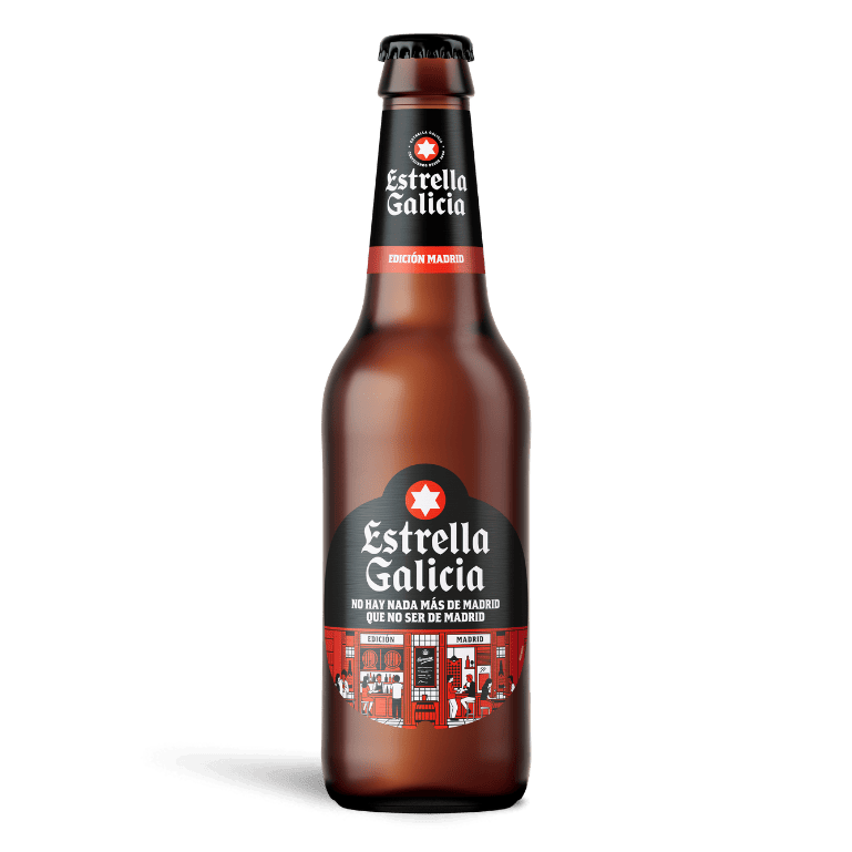 Estrella Galicia edición Madrid con copa Atlántica