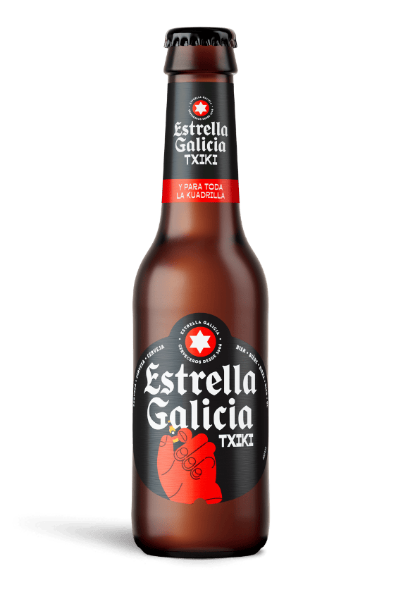 Estrella Galicia edición País Vasco con copa Atlántica