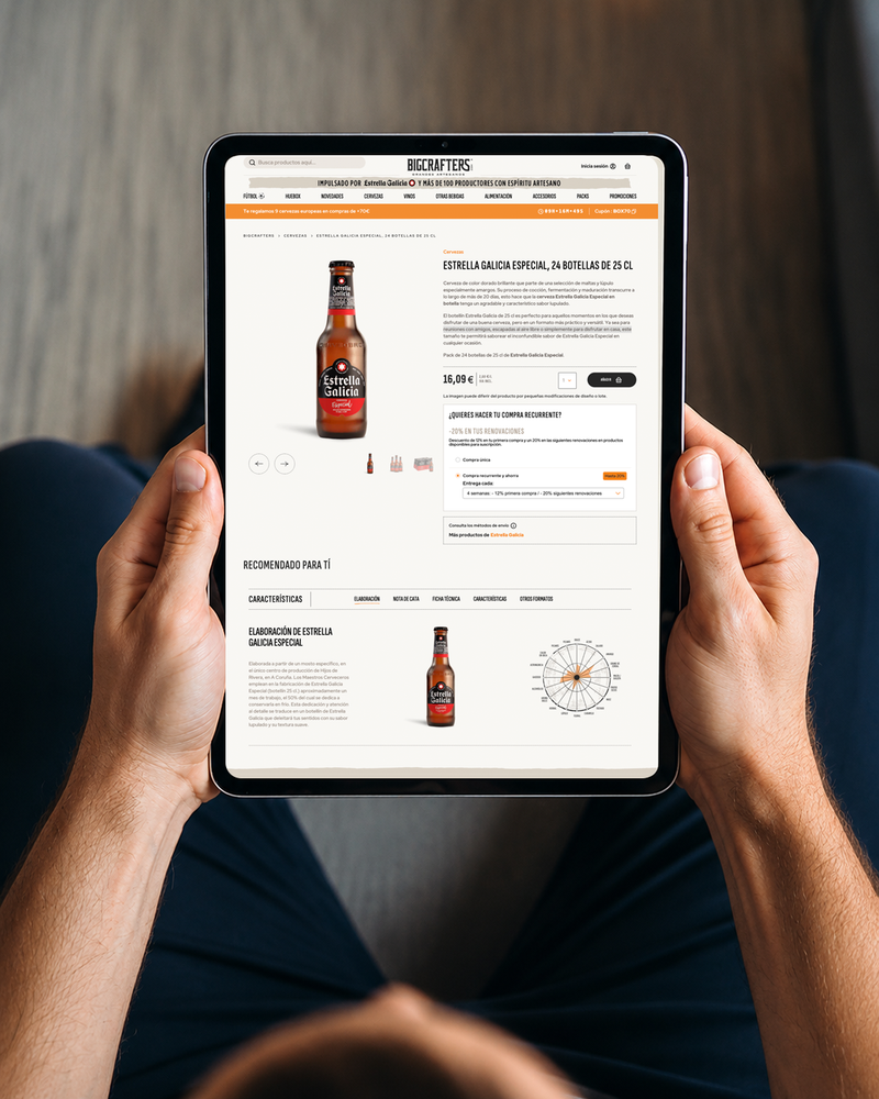 Elige un producto de compra recurrente