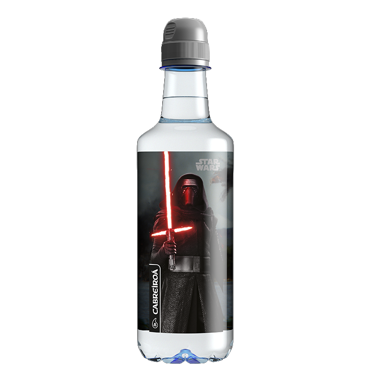 Pack agua mineral edición Star Wars de Cabreiroá , 24 botellas de 50 cl