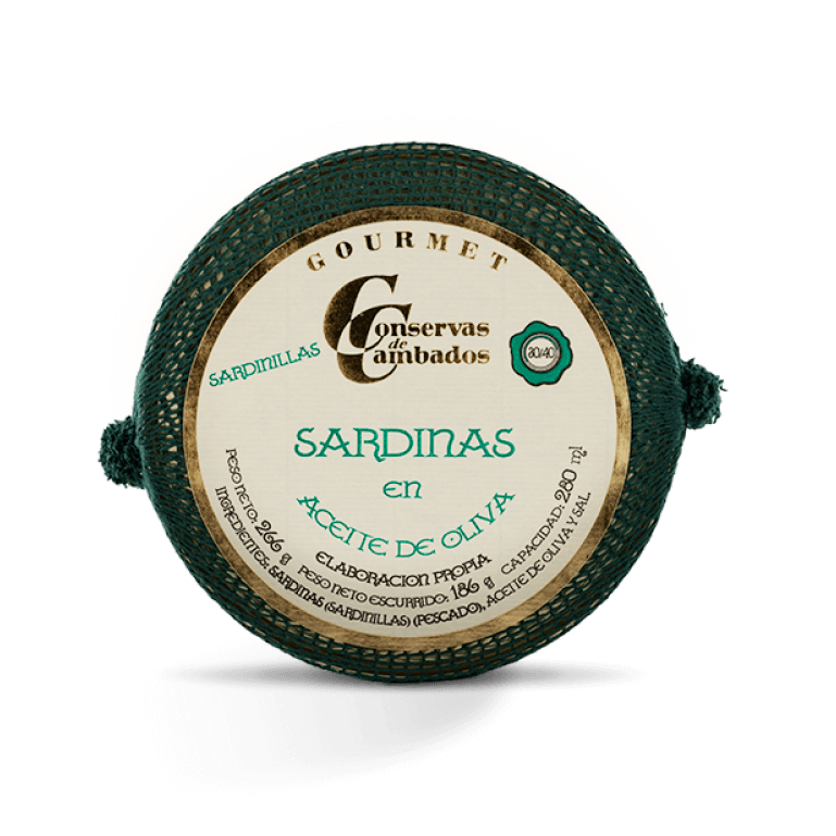 Sardinillas en aceite de Conservas de Cambados, lata de 30-40 piezas