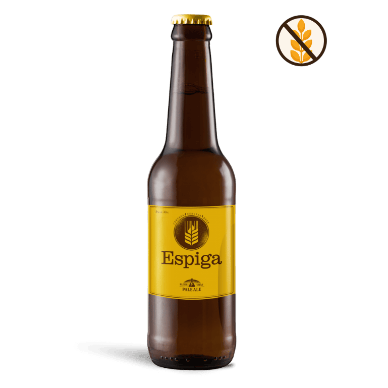 Espiga Pale Ale sin gluten, botella de 33 cl