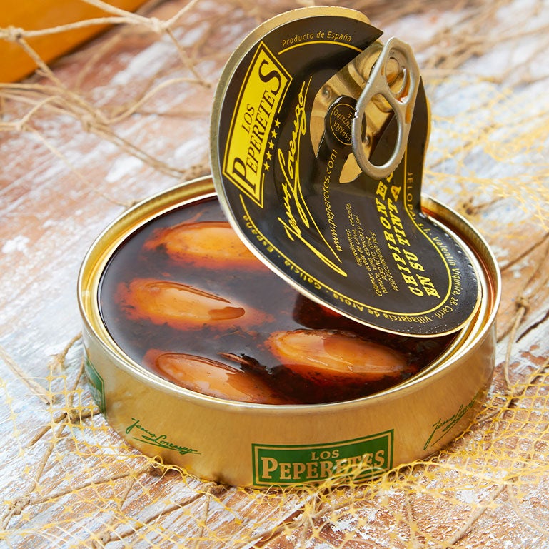 Chipirones en su tinta de Los Peperetes, lata de 120 g