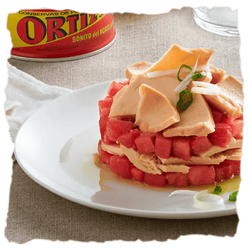 Una receta de tartar de bonito del norte de Conservar Ortiz 