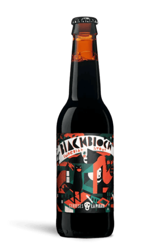 La Pirata Black Block, botella de 33 cl