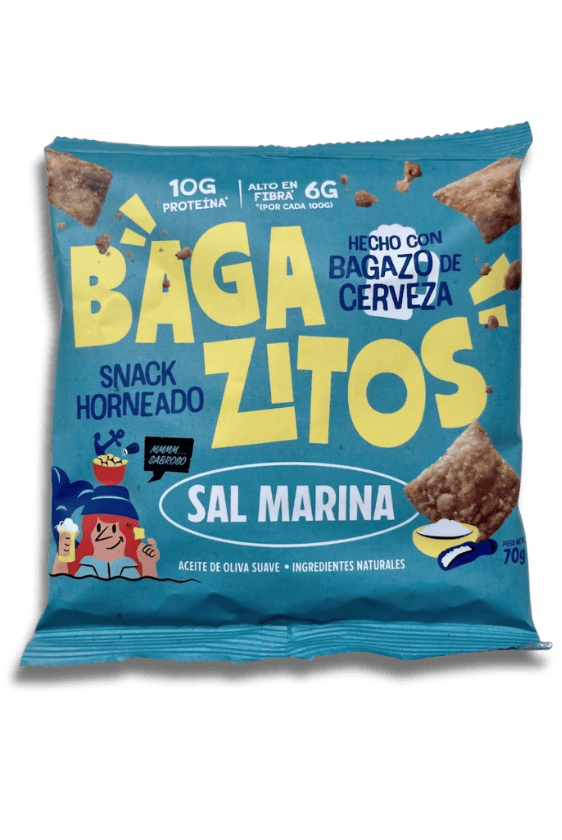 Bagazitos Sal Marina, bolsa de 70 g
