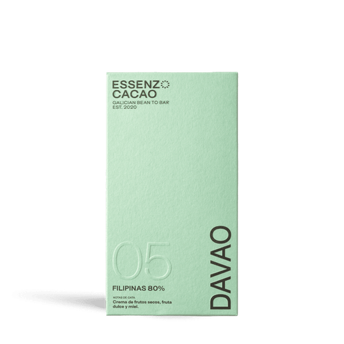 Chocolate Davao Essenzo Filipinas 80% de Essenzo Cacao, 1 tableta de 80 g