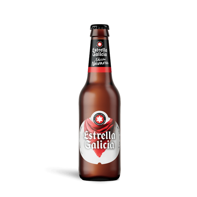 Estrella Galicia edición Navarra con copa Atlántica