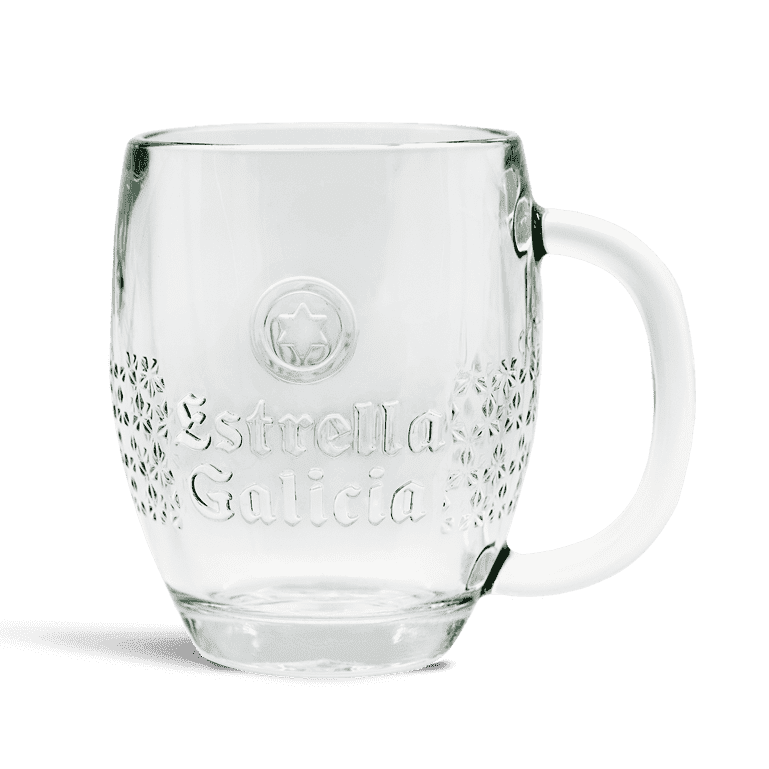 Pack 6 jarras de cristal de Estrella Galicia, 40 cl