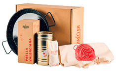 Kit Paella Valenciana + Paellera Esmaltada + Bolsa