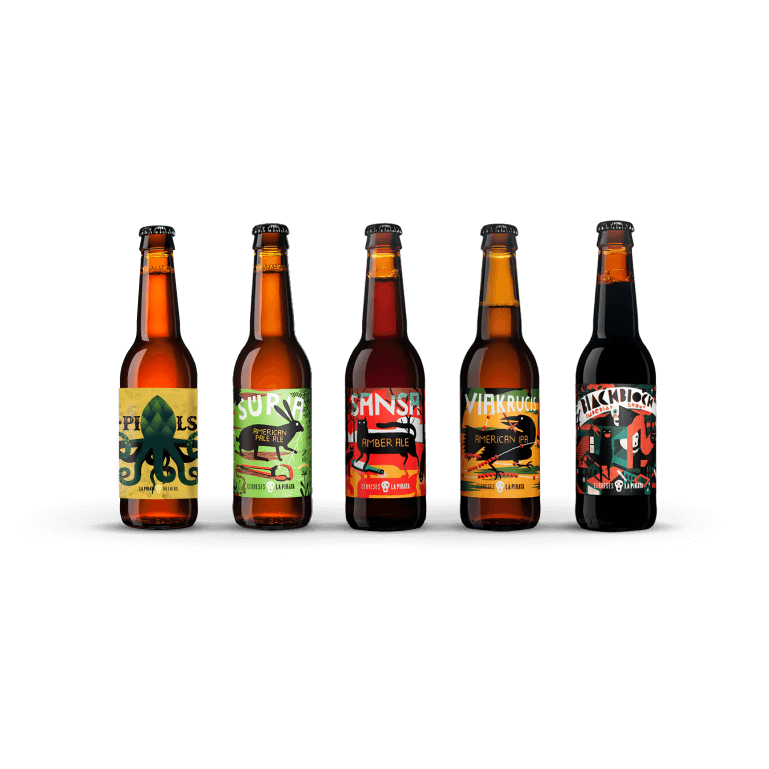 La Pirata mix 5 recetas, 12 botellas de 33 cl