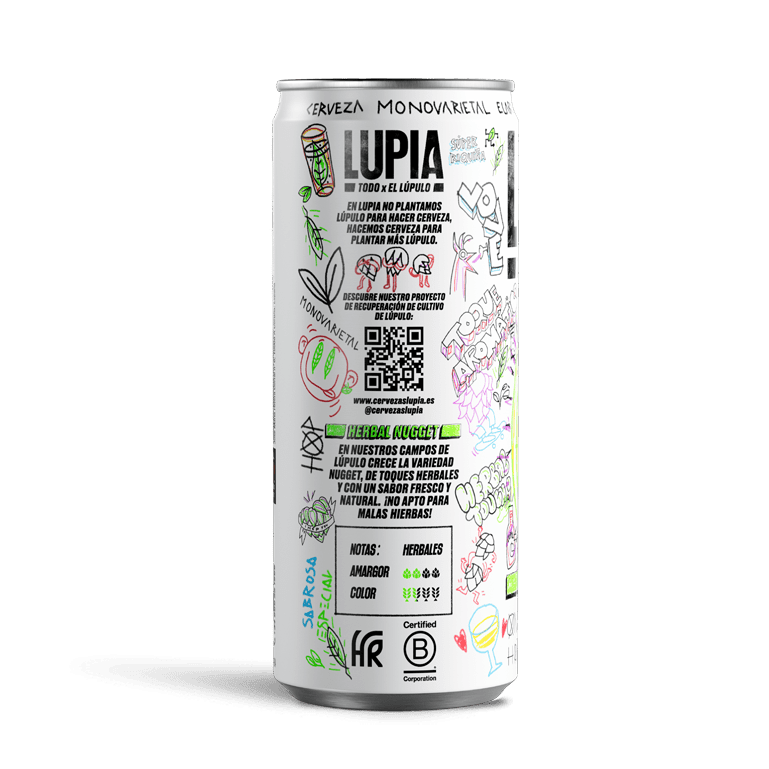 Lupia Herbal Nugget, 24 latas de 33 cl