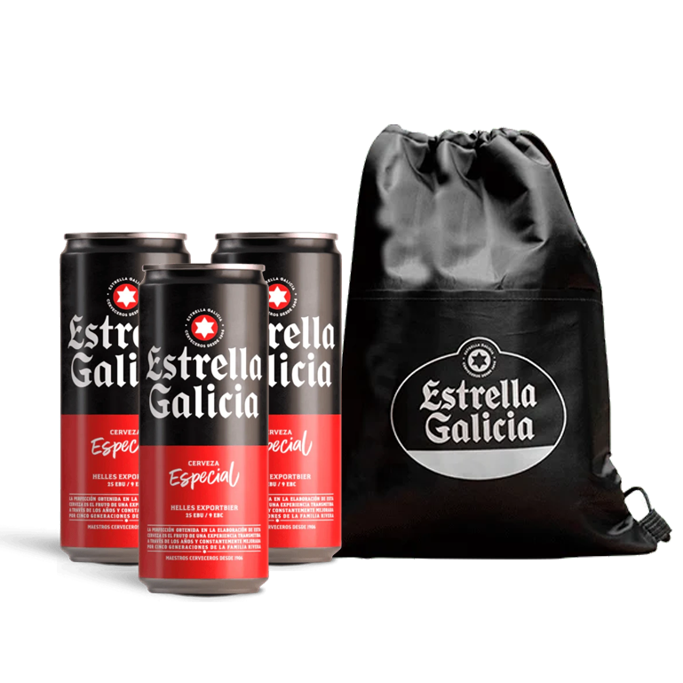 Pack Estrella Galicia Especial con mochila térmica