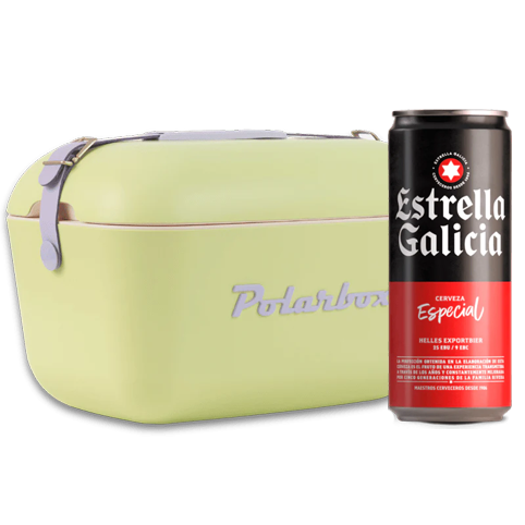 Verano Vintage: Nevera Polarbox Lima + 20 Latas Estrella Galicia Especial