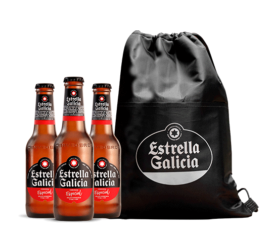 Pack Estrella Galicia Especial con mochila térmica