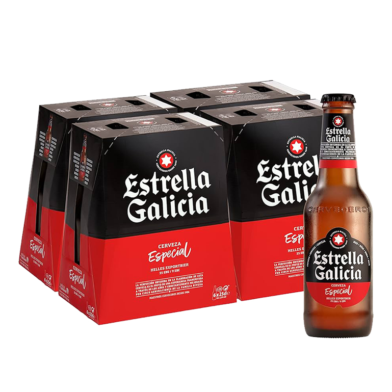 Estrella Galicia Especial, 24 botellas de 25 cl