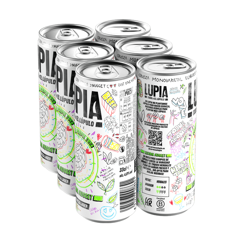 Lupia Herbal Nugget, 24 latas de 33 cl