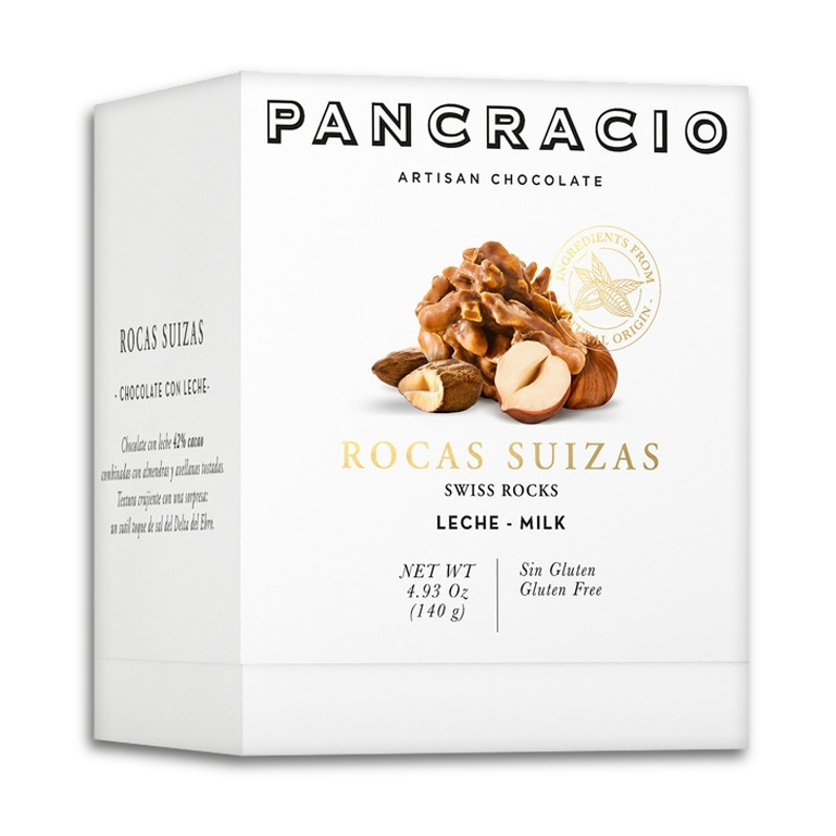 Rocas suizas chocolate con leche de Pancracio, 140 g
