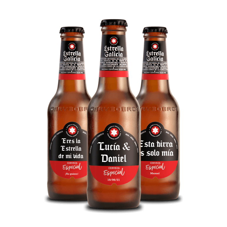 Estrella Galicia Personalizada con Estuche Individual