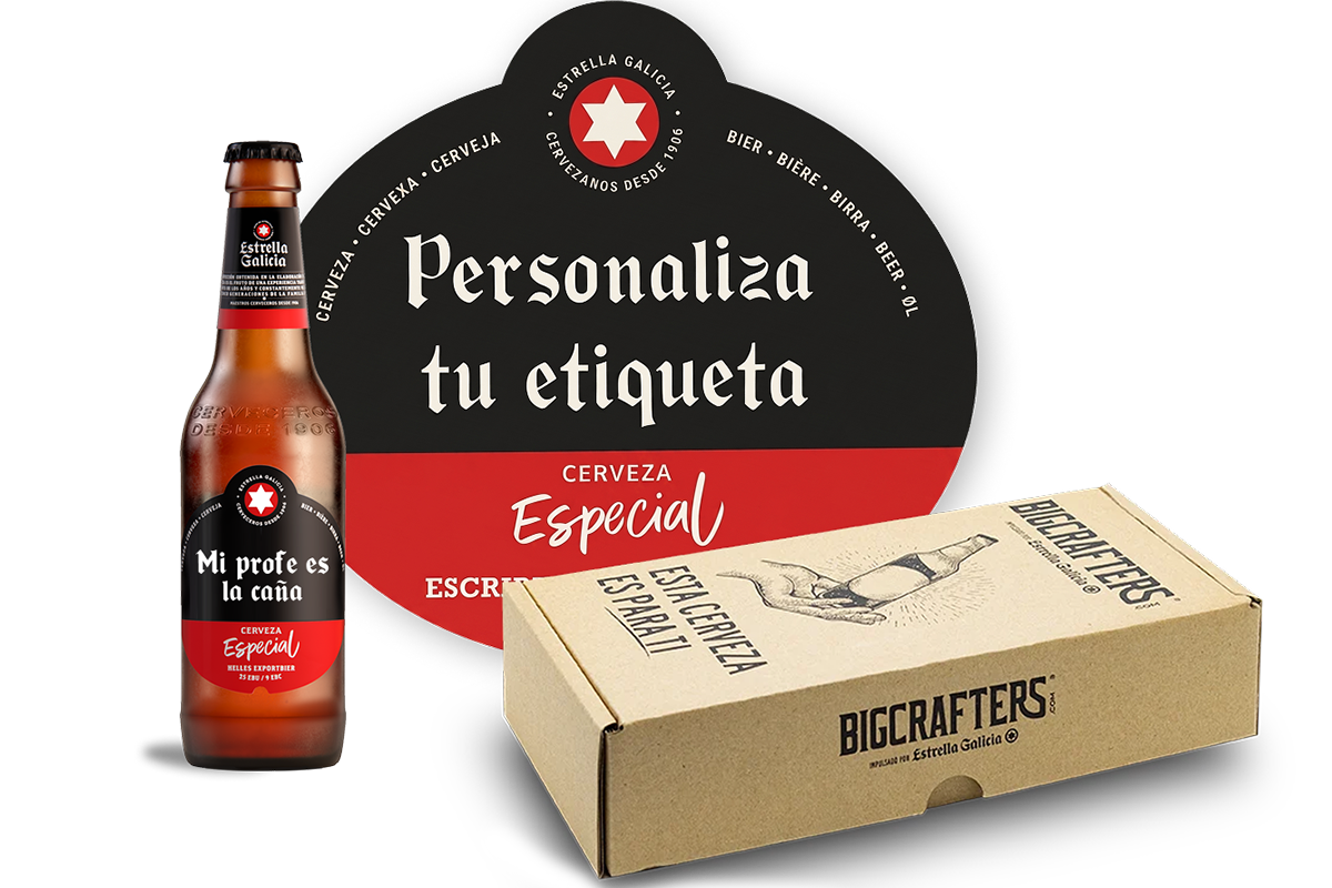 ETIQUETA PERSONALIZADA CON ESTUCHE