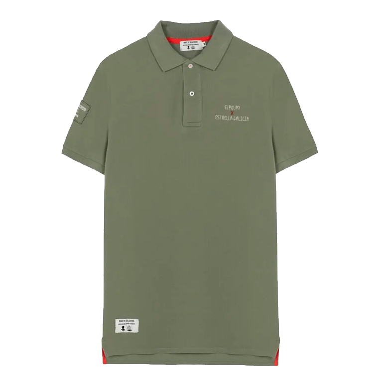 Polo elPulpo & Estrella Galicia Kraft Beer verde