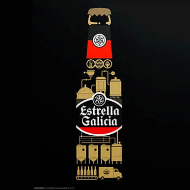 Póster "Elaborando cerveza"