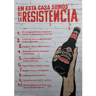 Póster "En esta casa somos de la resistencia"