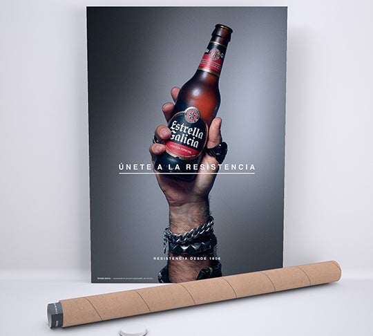 Póster "Únete a la resistencia Rock&Roll"